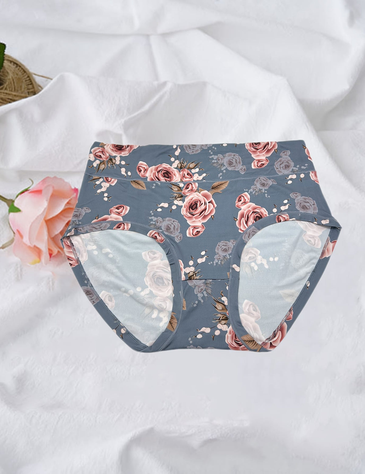 KissICON Curve Rose Print Soft Briefs – 6pack