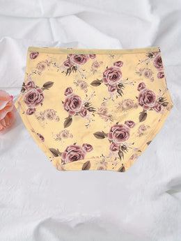KissICON Curve Rose Print Soft Briefs – 6pack