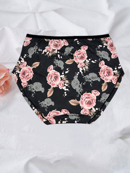 KissICON Curve Rose Print Soft Briefs – 6pack