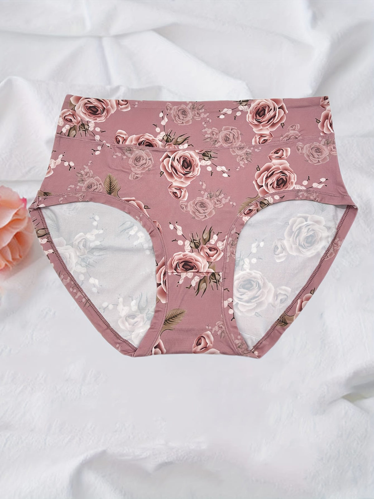 KissICON Curve Rose Print Soft Briefs – 6pack