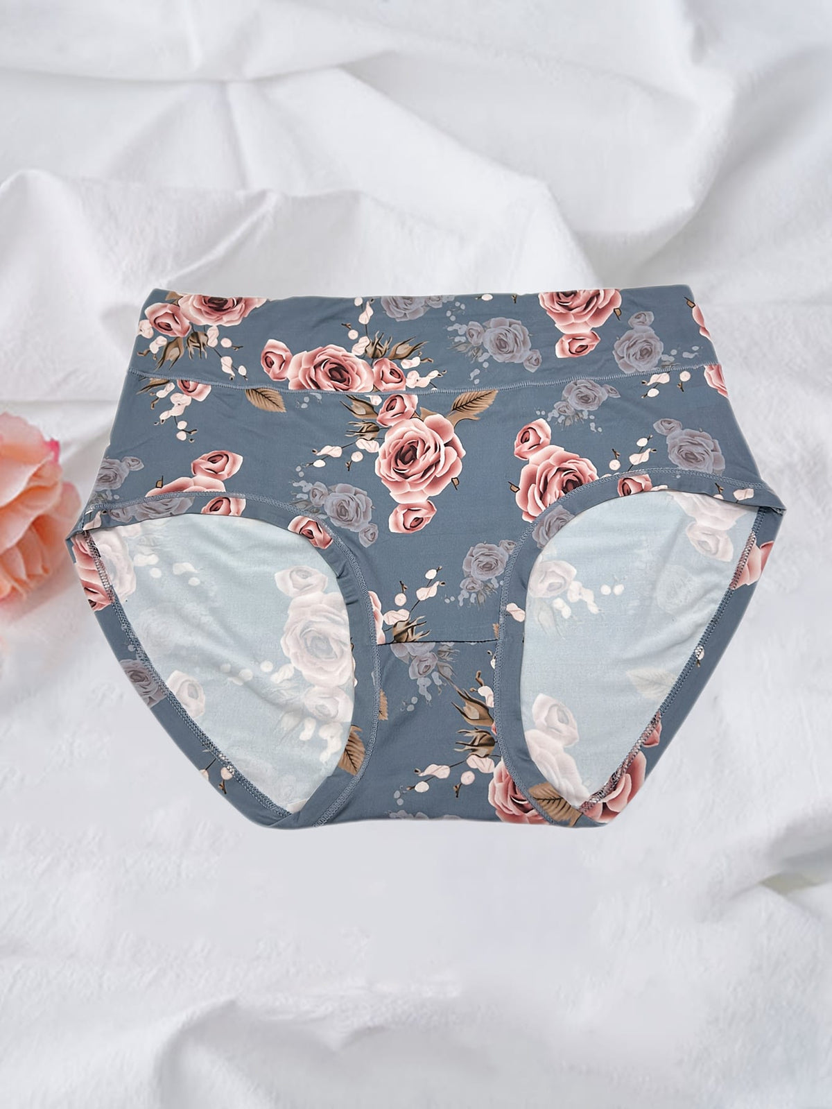 KissICON Curve Rose Print Soft Briefs – 6pack