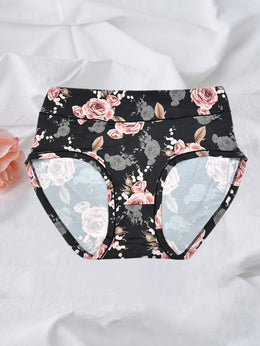 KissICON Curve Rose Print Soft Briefs – 6pack