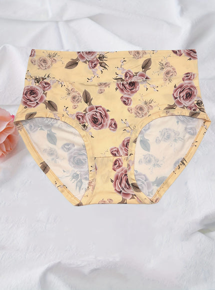 KissICON Curve Rose Print Soft Briefs – 6pack