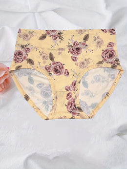 KissICON Curve Rose Print Soft Briefs – 6pack