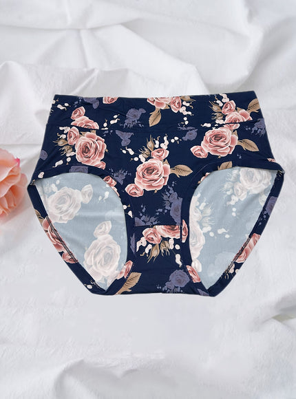 KissICON Curve Rose Print Soft Briefs – 6pack