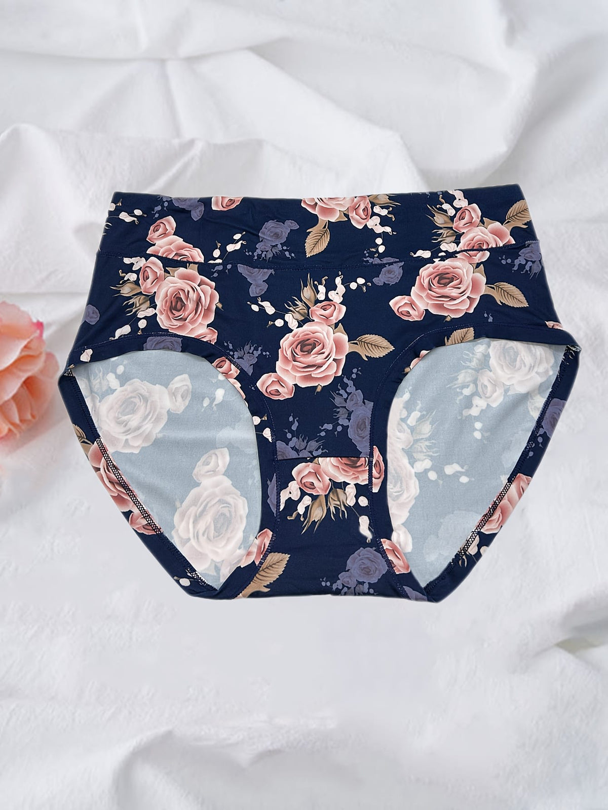 KissICON Curve Rose Print Soft Briefs – 6pack
