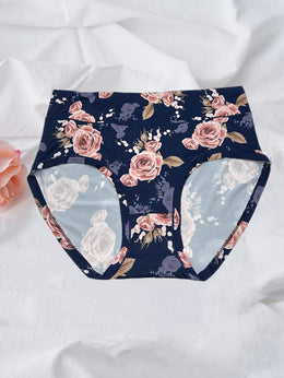 KissICON Curve Rose Print Soft Briefs – 6pack