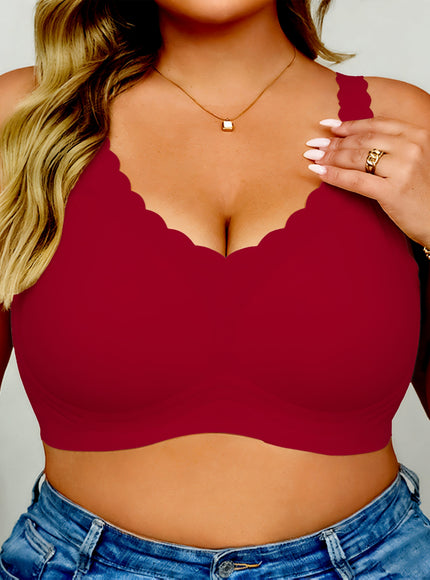 KissICON Curve Seamless Bra – Comfy Wavy Trim