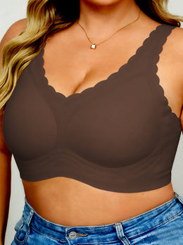 KissICON Curve Seamless Bra – Comfy Wavy Trim
