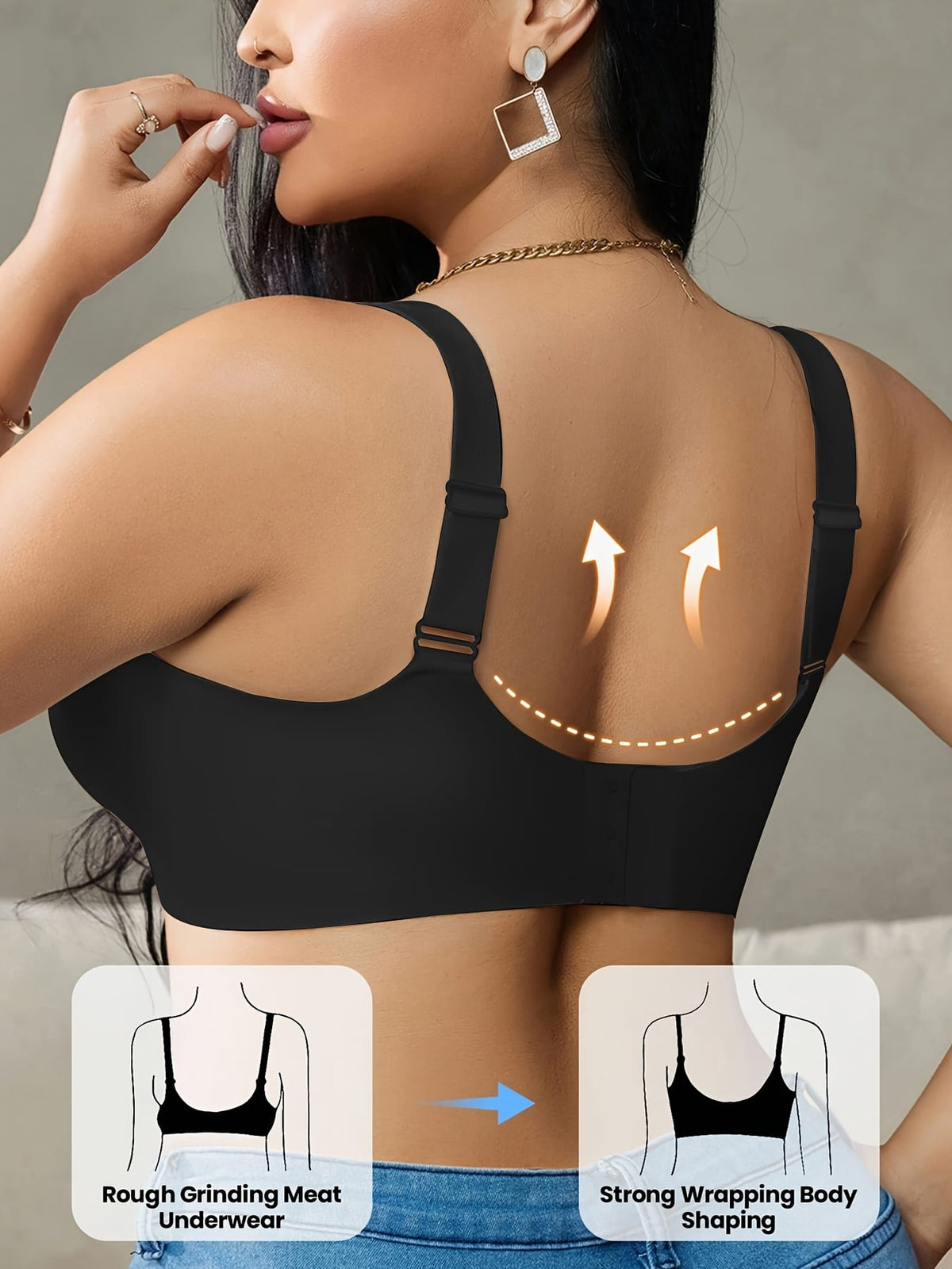 KissICON Curve Seamless Wireless Sports Bras – Effortless