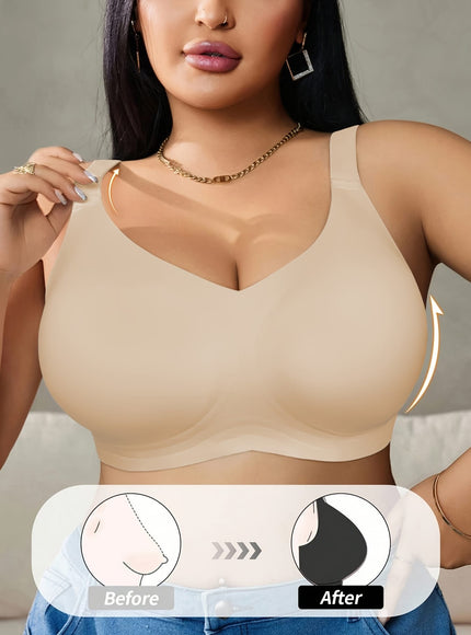 KissICON Curve Seamless Wireless Sports Bras – Effortless