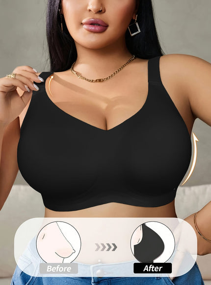 KissICON Curve Seamless Wireless Sports Bras – Effortless