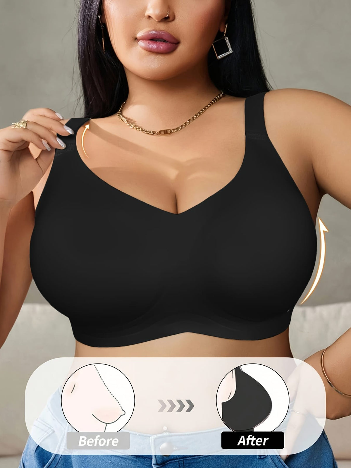 KissICON Curve Seamless Wireless Sports Bras – Effortless