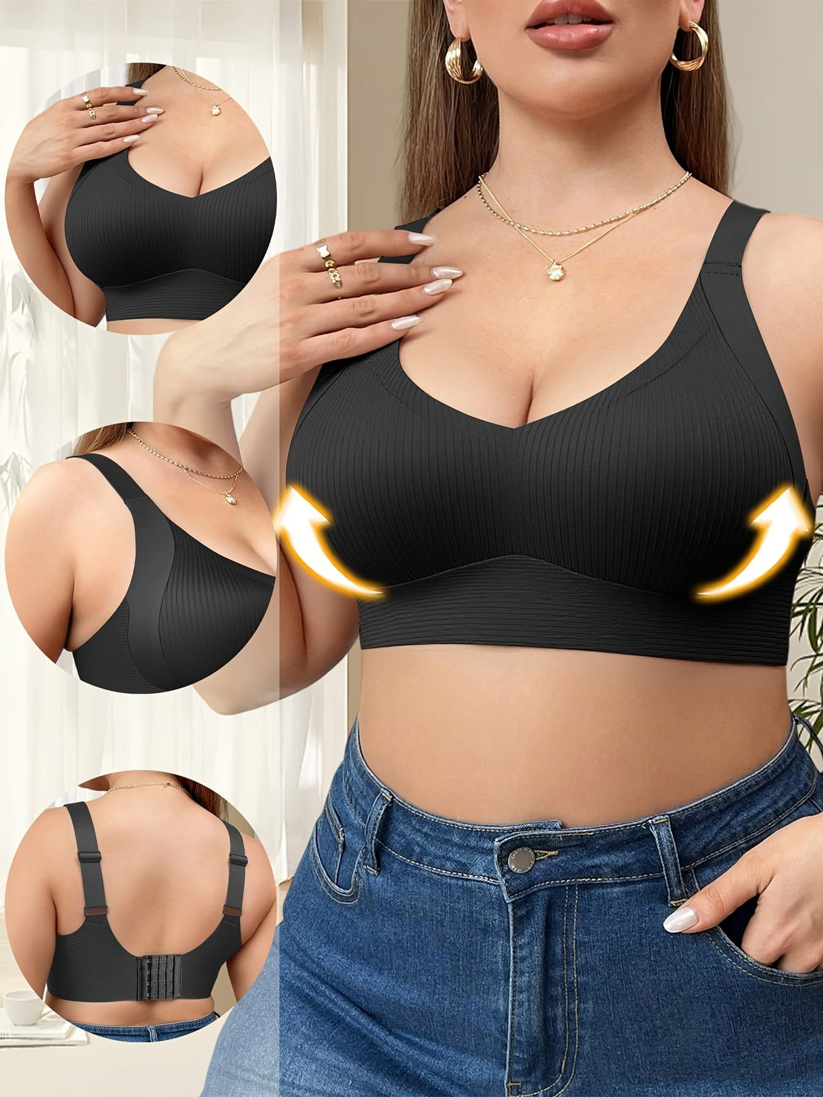 KissICON Curve Sports Bras – Seamless Medium Support