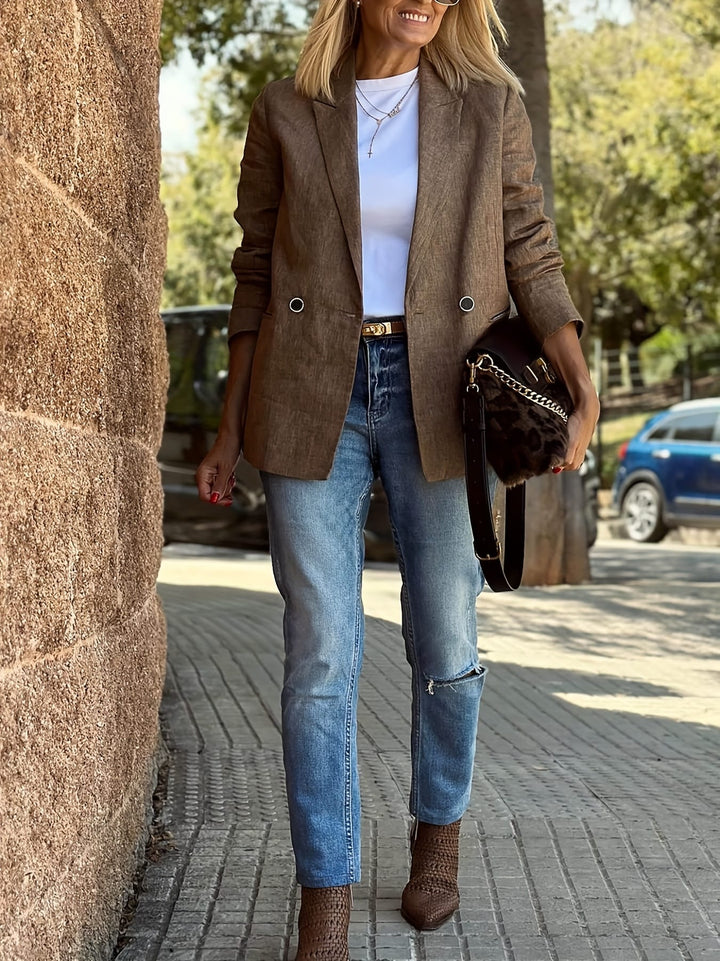 Curve Springautumn Chic Commuter Suit Jacket