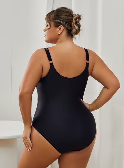 KissICON Curve Tropical Floral Highcut Onepiece Swimsuit