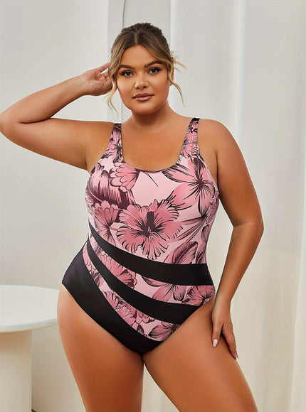 KissICON Curve Tropical Floral Highcut Onepiece Swimsuit