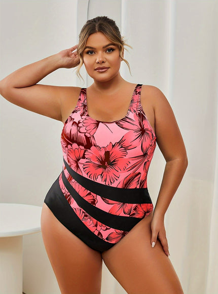KissICON Curve Tropical Floral Highcut Onepiece Swimsuit