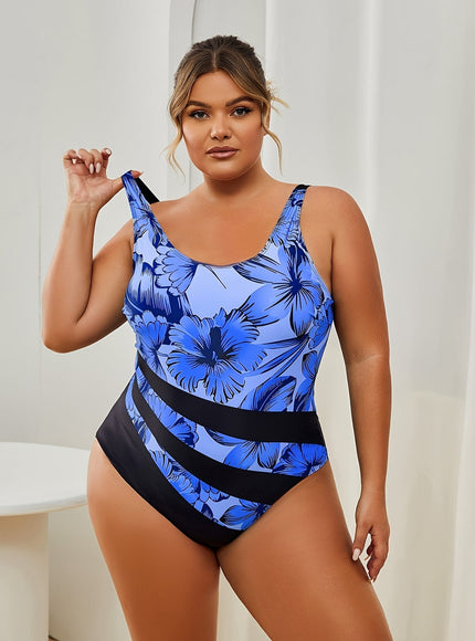 KissICON Curve Tropical Floral Highcut Onepiece Swimsuit