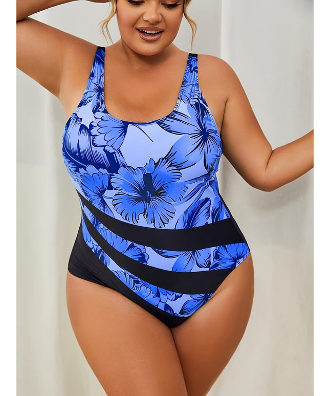 KissICON Curve Tropical Floral Highcut Onepiece Swimsuit
