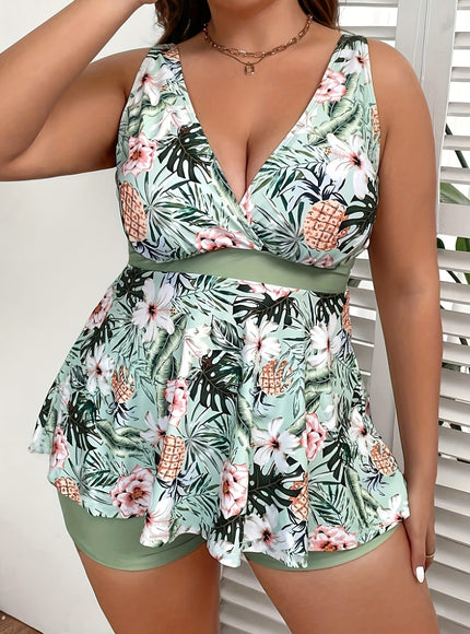 KissICON Curve Tropical Vacay Tankini