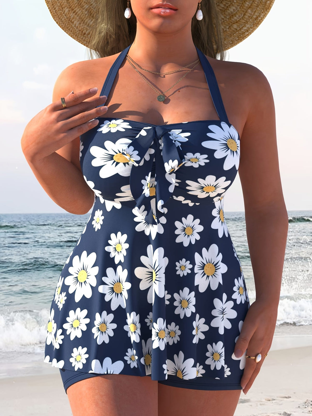 KissICON Curve Vacation Halter Tankini