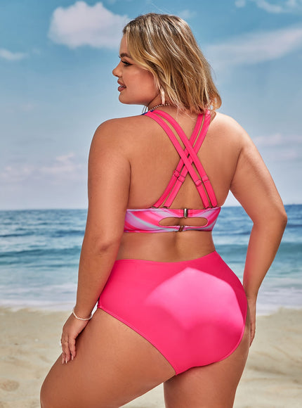 KissICON Curve Vibrant Swirl Tiefront Bikini – Beach Ready