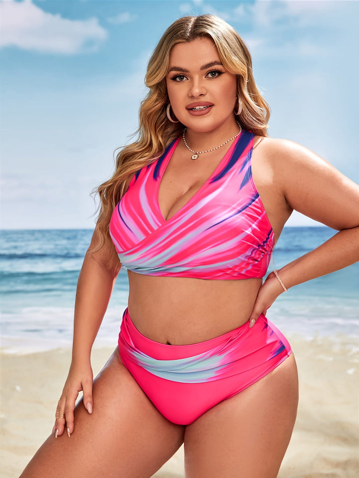 Curve Vibrant Swirl Tiefront Bikini – Beach Ready