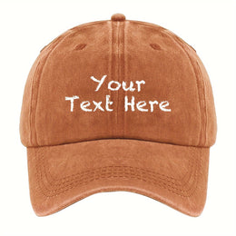 KissICON Custom ChalkStyle Text Washable Twill Baseball Cap