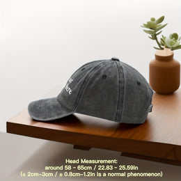 KissICON Custom ChalkStyle Text Washable Twill Baseball Cap