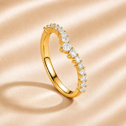 KissICON Custom Lab Grown Diamond 9K 14K Gold 0.41cttw VVS Clarity D Color Engagement Promise Wedding Anniversary Ring for Women