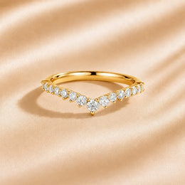 KissICON Custom Lab Grown Diamond 9K 14K Gold 0.41cttw VVS Clarity D Color Engagement Promise Wedding Anniversary Ring for Women