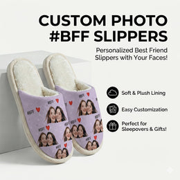 KissICON Custom Photo Slippers Your Face Uniquely Yours