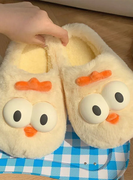 KissICON Cute Bear Single Band Winter New Women Slipper