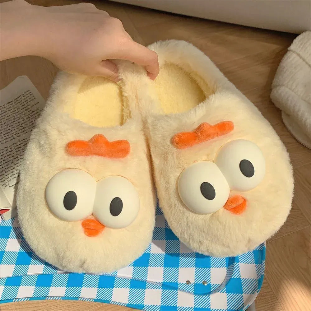 KissICON Cute Bear Single Band Winter New Women Slipper