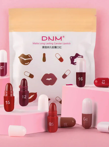 KissICON D-801531 KissIcon 18 Color Lipstick Set - Moisturizing Waterproof