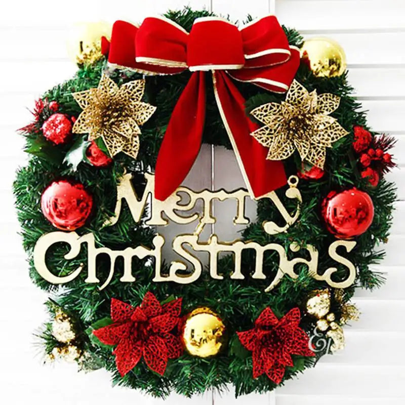 KissICON d Christmas Decoration Handmade Simulation Christmas Wreath Door Hanging Window Props Exquisite High Quality Home Decor