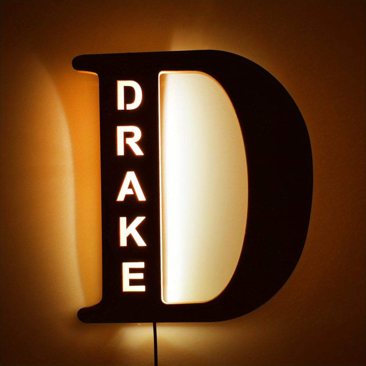 KissICON D Custom LED Name Lamp Personal Gift for Lovers  Family