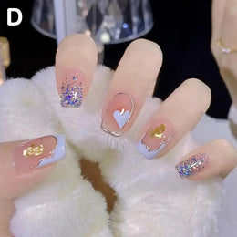 KissICON D 💋 False Nails Kit With Jelly Glue Press