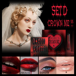 KissICON D Halloween Makeup Set Glitter Lip Glaze Fake Blood Wearing Armor 4pcs/set Festive Set Trick or Treat Cosmetics Makeup For Women