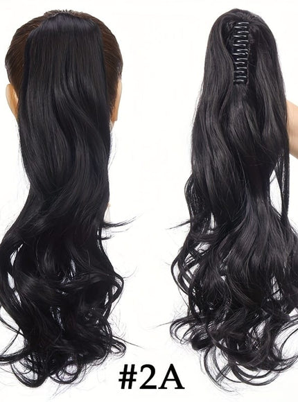 KissIcon Halloween Claw Clip Ponytail Extension Long Wavy