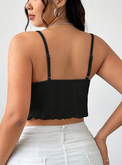 Plus Size - Women'S Elegant Twist Front Cami