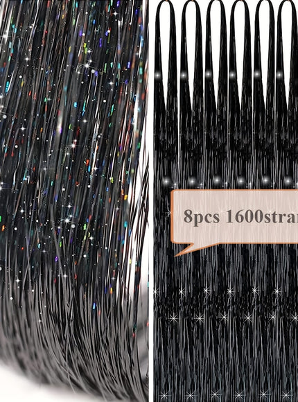 48 Inch Silvery Hair Tinsel Kit
