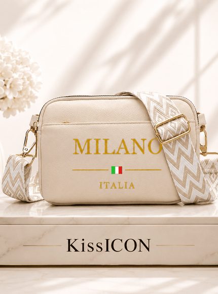 KissICON Da Milano Chic Minimalist Portable Crossbody Bag