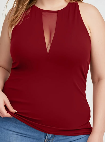 Plus Size Women's High Elastic Breathable Sleeveless Vest
