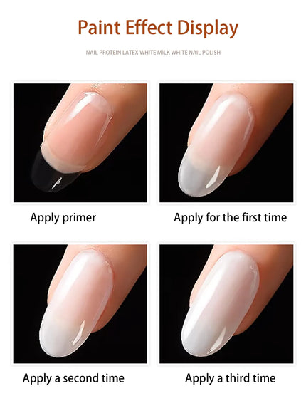 KissICON dantourubai 1pcs WS Autumn Winter Nails Milky White Gel