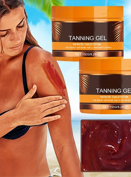 KissICON Dark Black Gel Polish / 2 Boxes KissIcon Tanning Gel Duo - Hydrating Tan Carrot