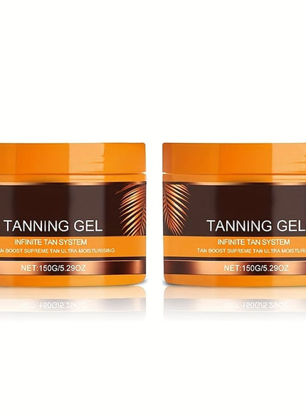 KissICON Dark Black Gel Polish / 2 Boxes KissIcon Tanning Gel Duo - Hydrating Tan Carrot