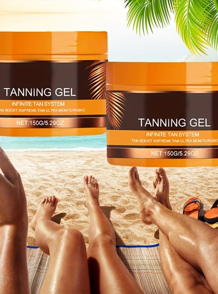 KissICON Dark Black Gel Polish / 2 Boxes KissIcon Tanning Gel Duo - Hydrating Tan Carrot