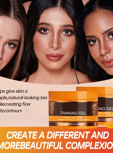 KissICON Dark Black Gel Polish / 2 Boxes KissIcon Tanning Gel Duo - Hydrating Tan Carrot